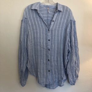 Flowy Blue Free People Top